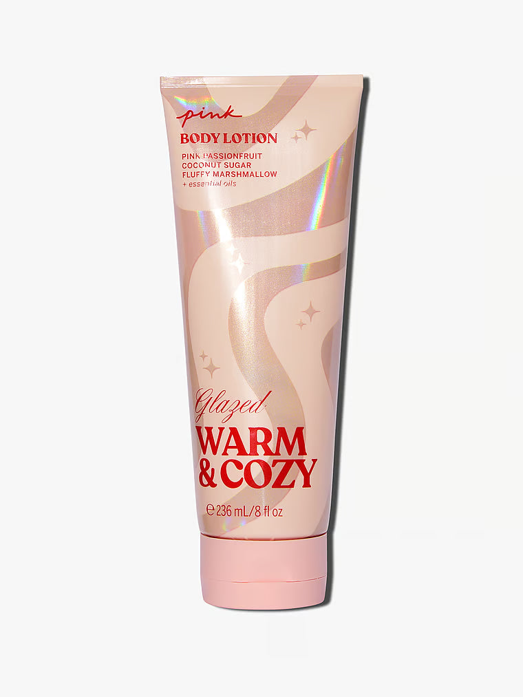 Warm and Cozy Pink glazed lotion