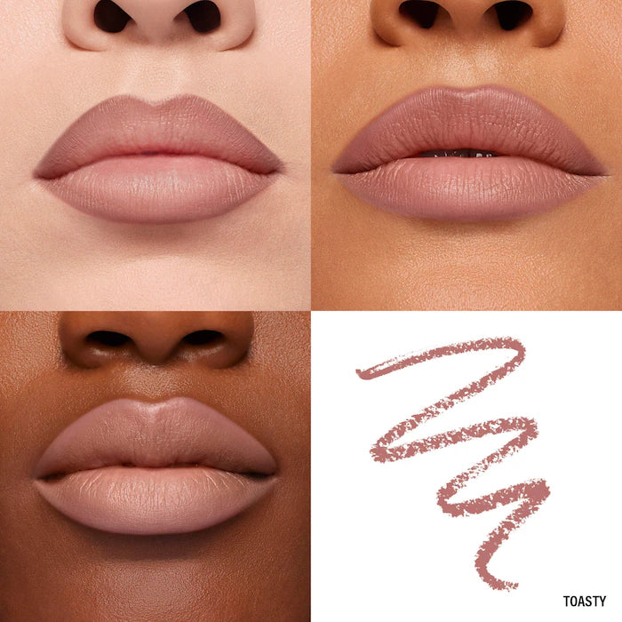 MAKEUP BY MARIO 
Ultra Suede® Sculpting Lip Pencil-                          Color: Toasty - soft pink brown