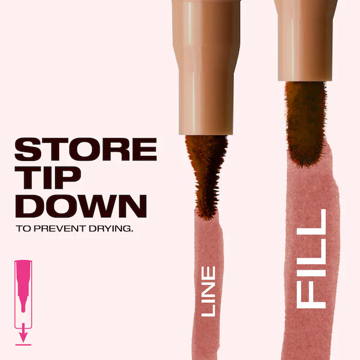 HUDA BEAUTY 
Kiss Me Lip Contour Stain and Lip Jelly Gift Set Color: Pink Nude - neutral brown and sheer rosy pink