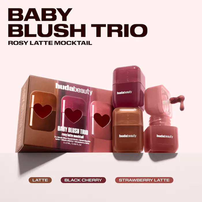 HUDA BEAUTY 
Mini Blush Mocktail Trio Gift Set