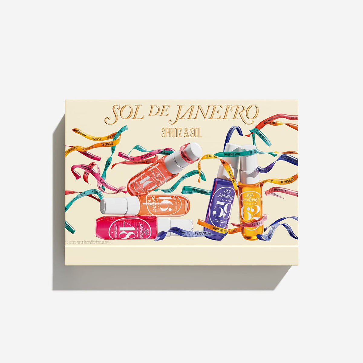SOL DE JANEIRO Spritz & Sol
Spritz & Sol A limited-edition, ready-to-gift set of five travel-sized perfume mists.