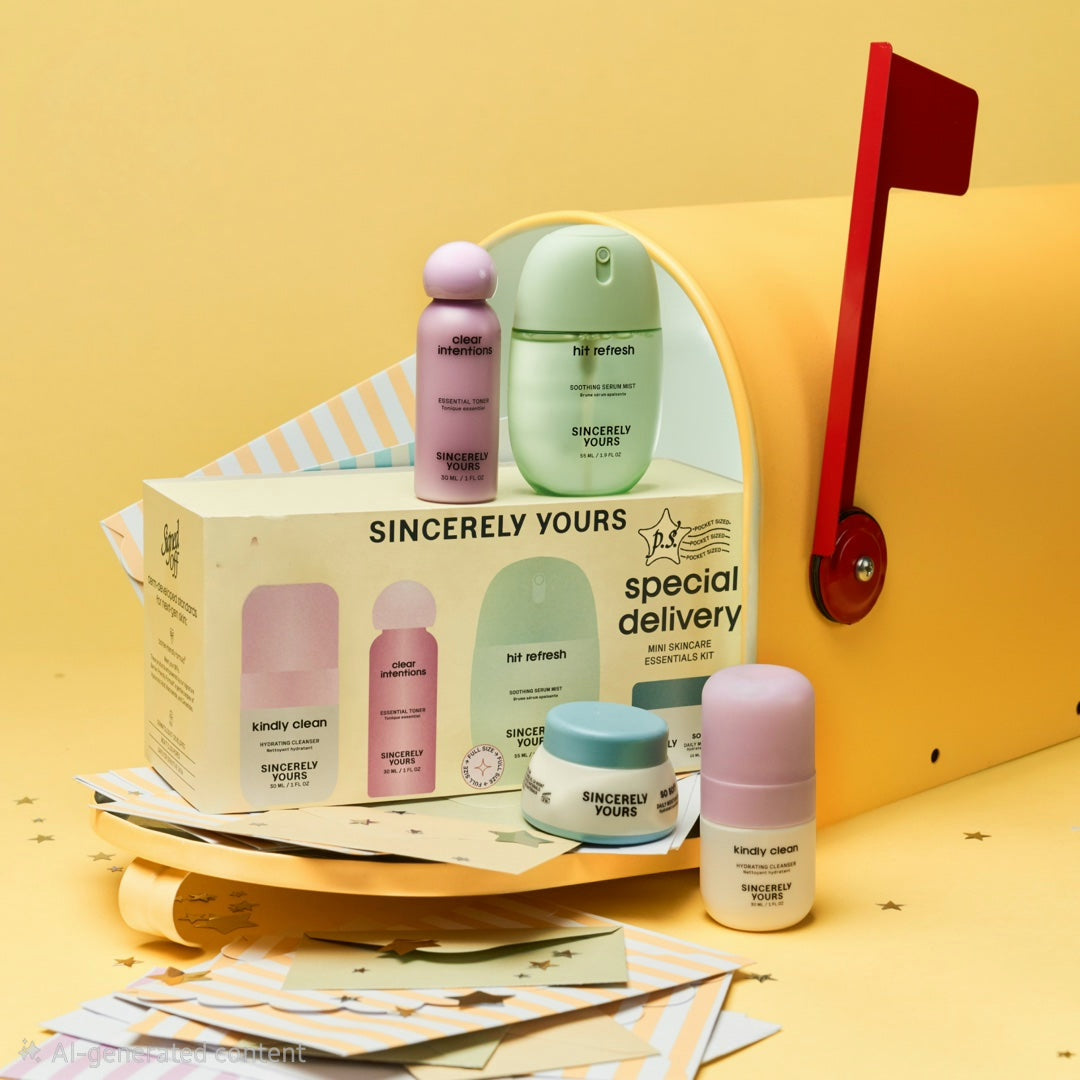 Sincerely Yours 
P.S. Special Delivery - Mini Skincare Essentials Kit
