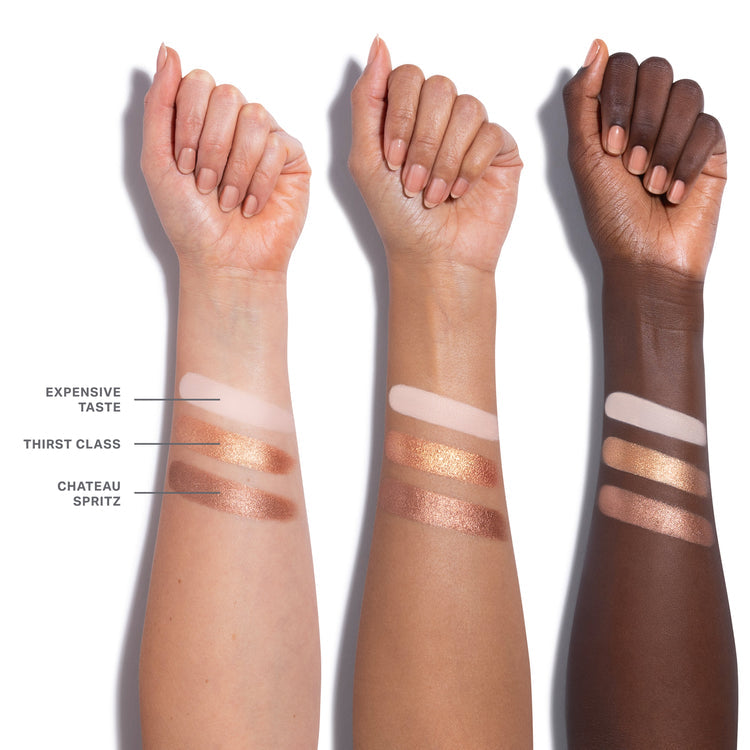 MORPHE Dazzling Metallics Eyeshadow Trio:Champagne On Tap