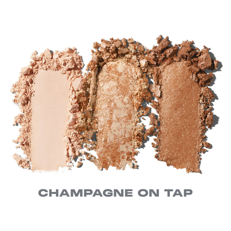 MORPHE Dazzling Metallics Eyeshadow Trio:Champagne On Tap