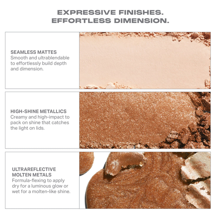 MORPHE Dazzling Metallics Eyeshadow Trio:Champagne On Tap