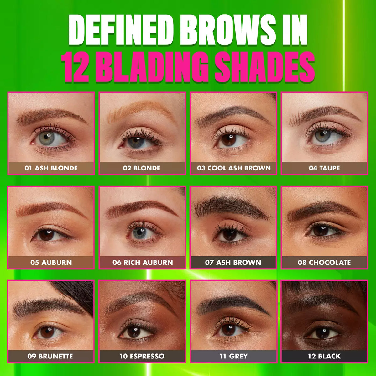 NYX Blade & Shade Nano Brow Pencil
 Dual-edged brow pencil for precisely filled + naturally shaded  brows in twelve colors Taupe