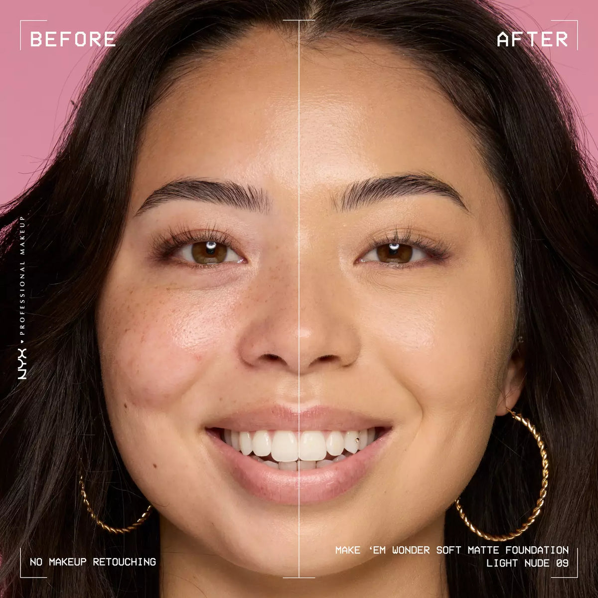 NYX Make ‘Em Wonder™ Soft Matte Buildable Foundation: Light nude