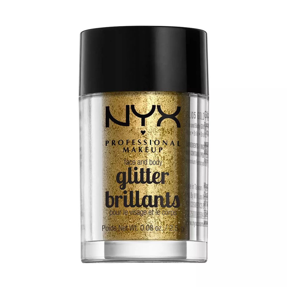 NYX Face & Body Glitter
 Loose Glitters Gold 05