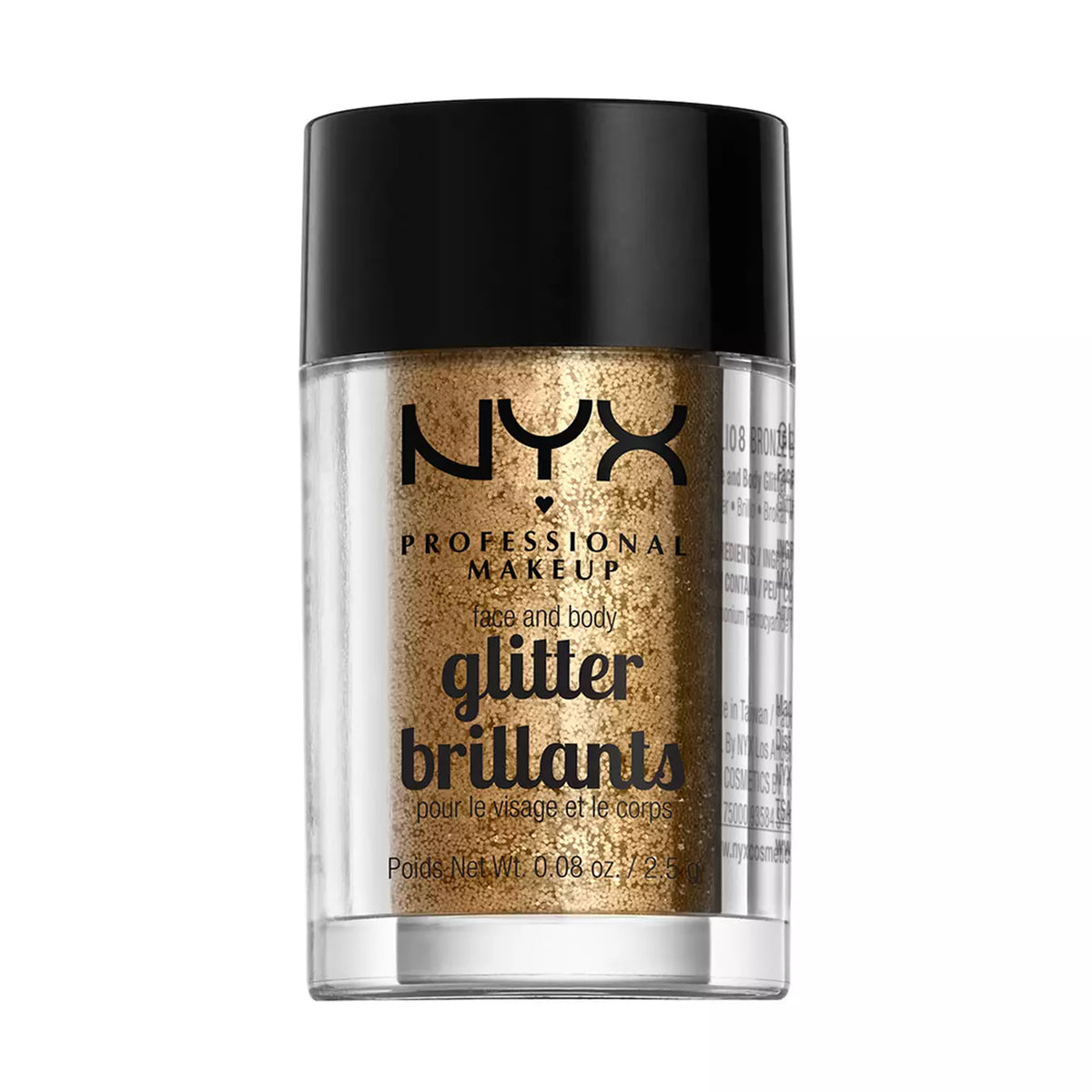 NYX Face & Body Glitter
Loose Glitters Bronze