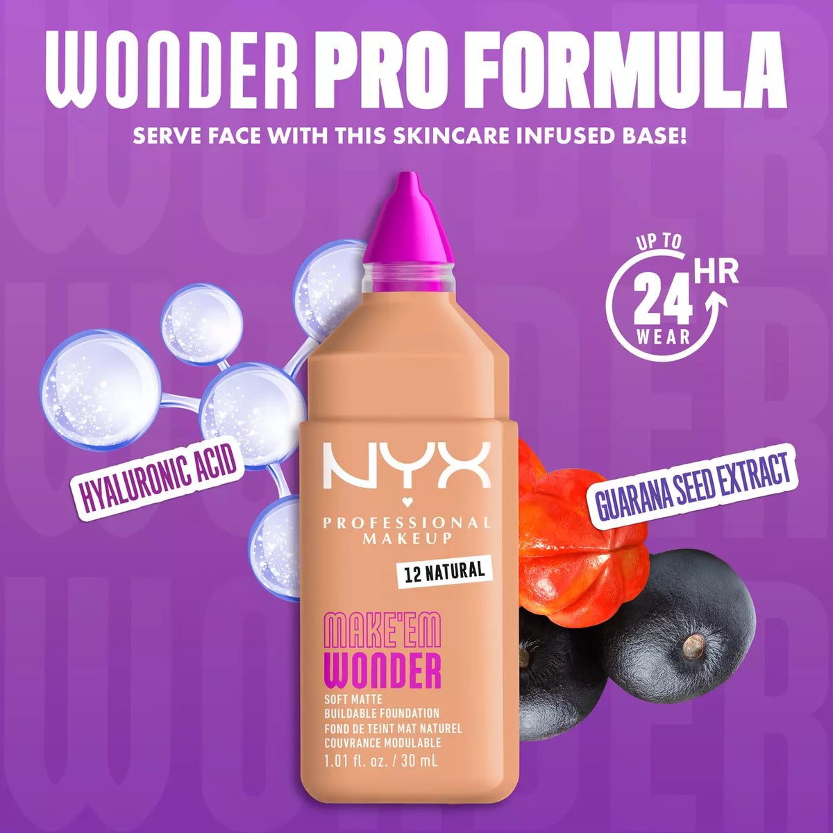 NYX Make ‘Em Wonder™ Soft Matte Buildable Foundation: CLASSIC IVORY