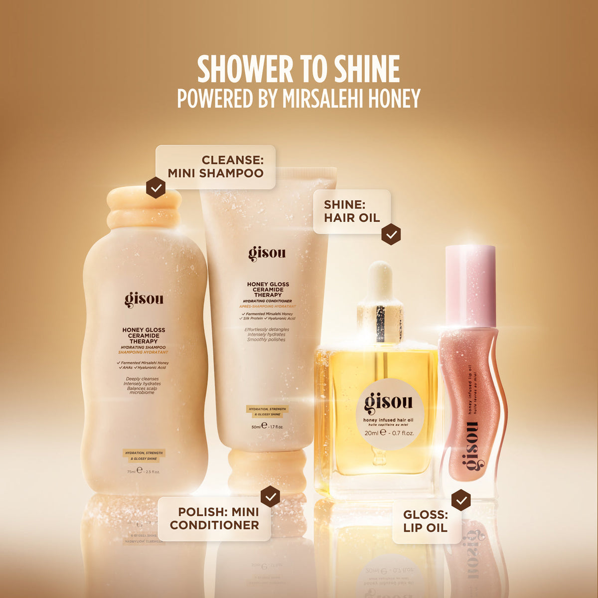 GISOU Shower To Shine Kit
