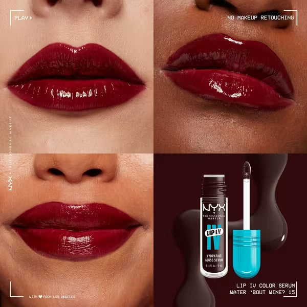 NYX LIP IV HYDRATING GLOSS SERUM - WATER BOUT WINE?