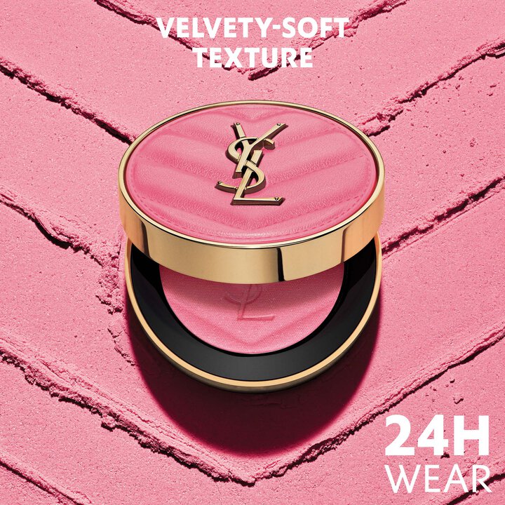 YVES SAINT LAURENT MAKE ME BLUSH 24H BUILDABLE BLURRING POWDER BLUSH -93 restless rose -