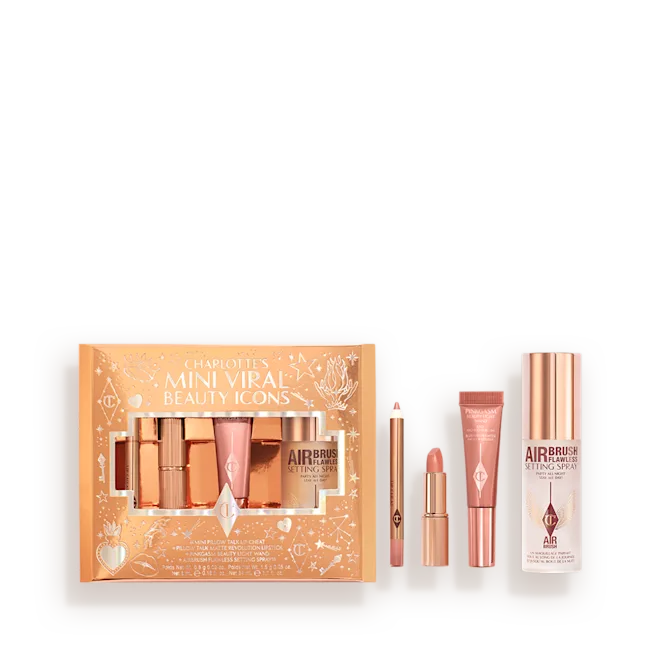 CHARLOTTE'S MINI VIRAL BEAUTY ICONS TRAVEL SIZE MAKEUP KIT