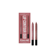 HUDA BEAUTY LIP CONTOUR DUO BLUSHED PINKS - MUTTED PINK X PINKY BROWN -