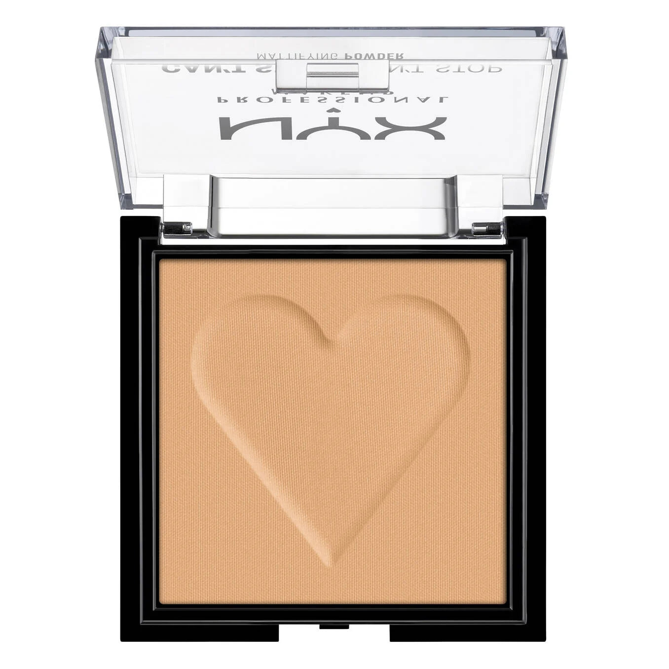 NYX Can't Stop Won't Stop Mattifying Pressed Powder Lightweight Pro Mattifying Face Powder-GOLDEN