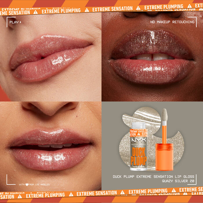 NYX DUCK PLUMP HIGH PIGMENT PLUMPING GLOSS - QUAZY SILVER