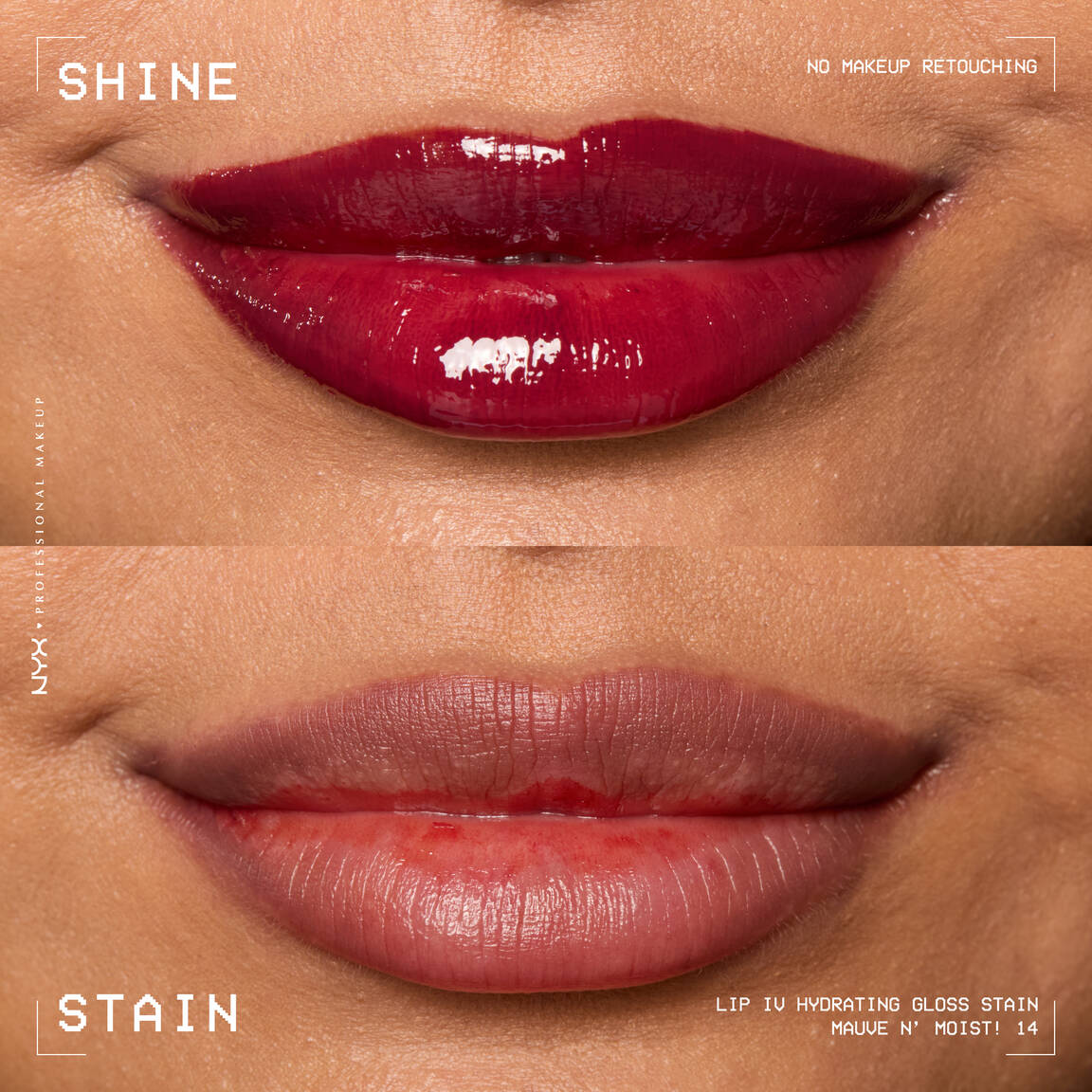 NYX LIP IV HYDRATING GLOSS SERUM -  MAUVE N MOIST!
