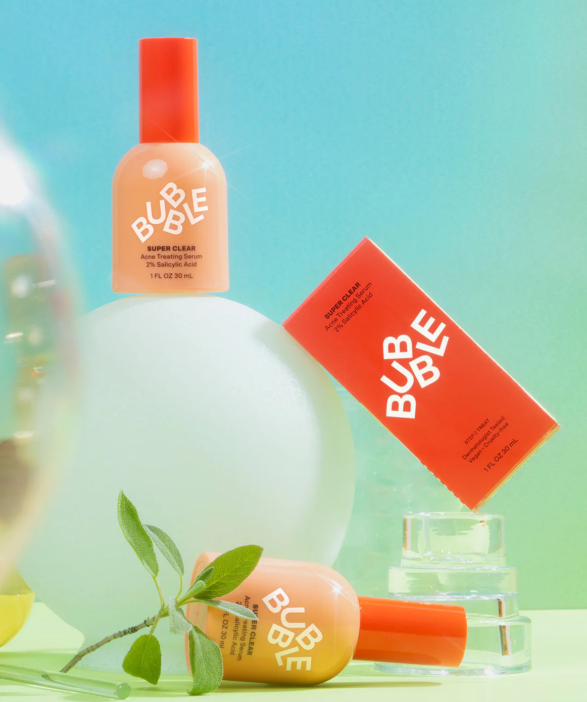 BUBBLE Super Clear Acne Treating Serum 2% Salicylic Acid-30ML