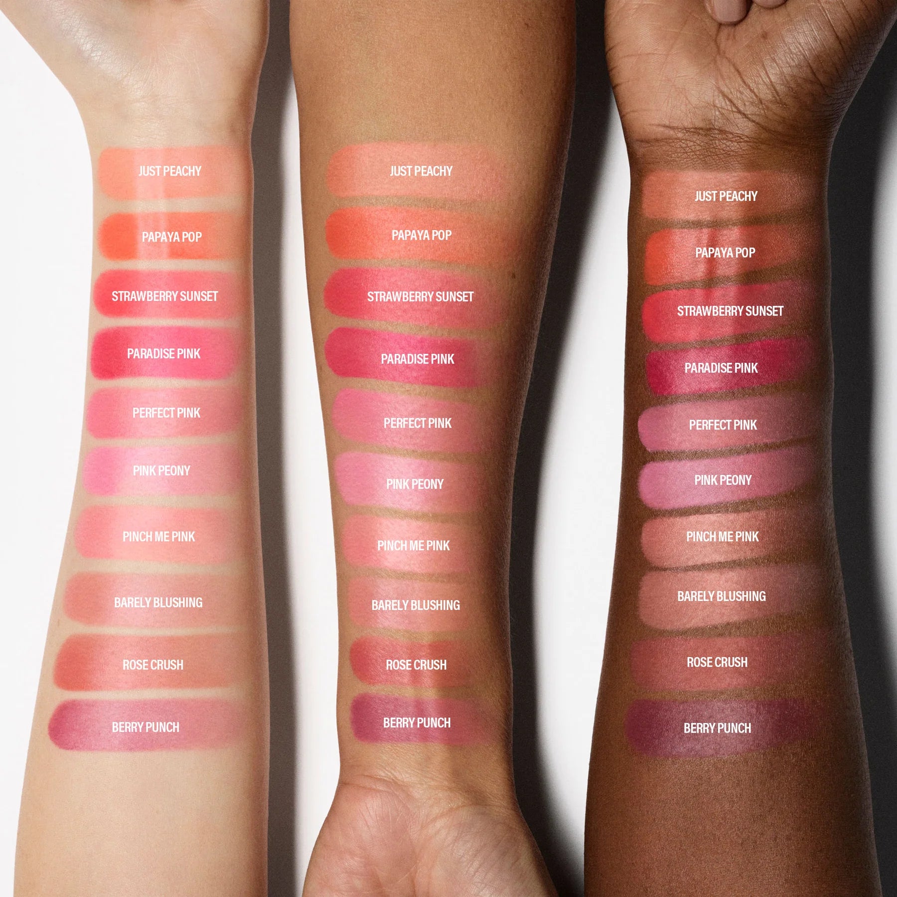 MAKE UP BY MARIO Soft Pop Plumping Blush Veil A weightless cream blush balm made with hyaluronic acid to hydrate and plump skin with a sheer veil of color.Shade: Rose Crush (Spiced Rose)