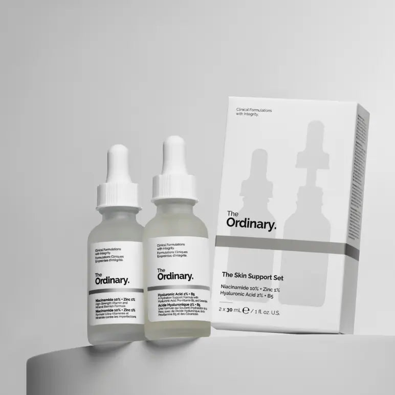THE ORDINARY THE SKIN SUPPORT SET DAILY SERUMS TO HYDRATE,BRIGHTEN,AND SUPPORT SKIN
