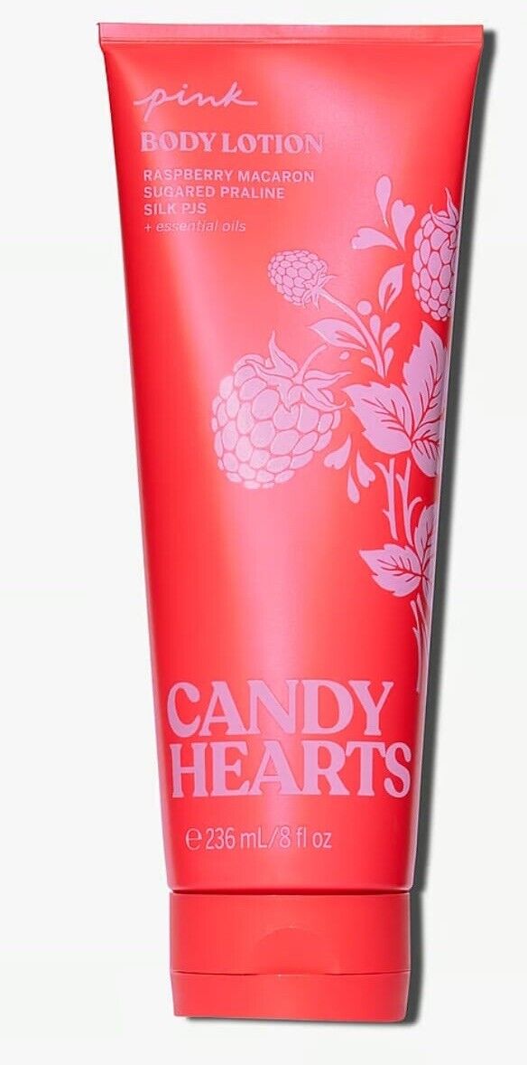 PINK BODY LOTION CANDY HEARTS