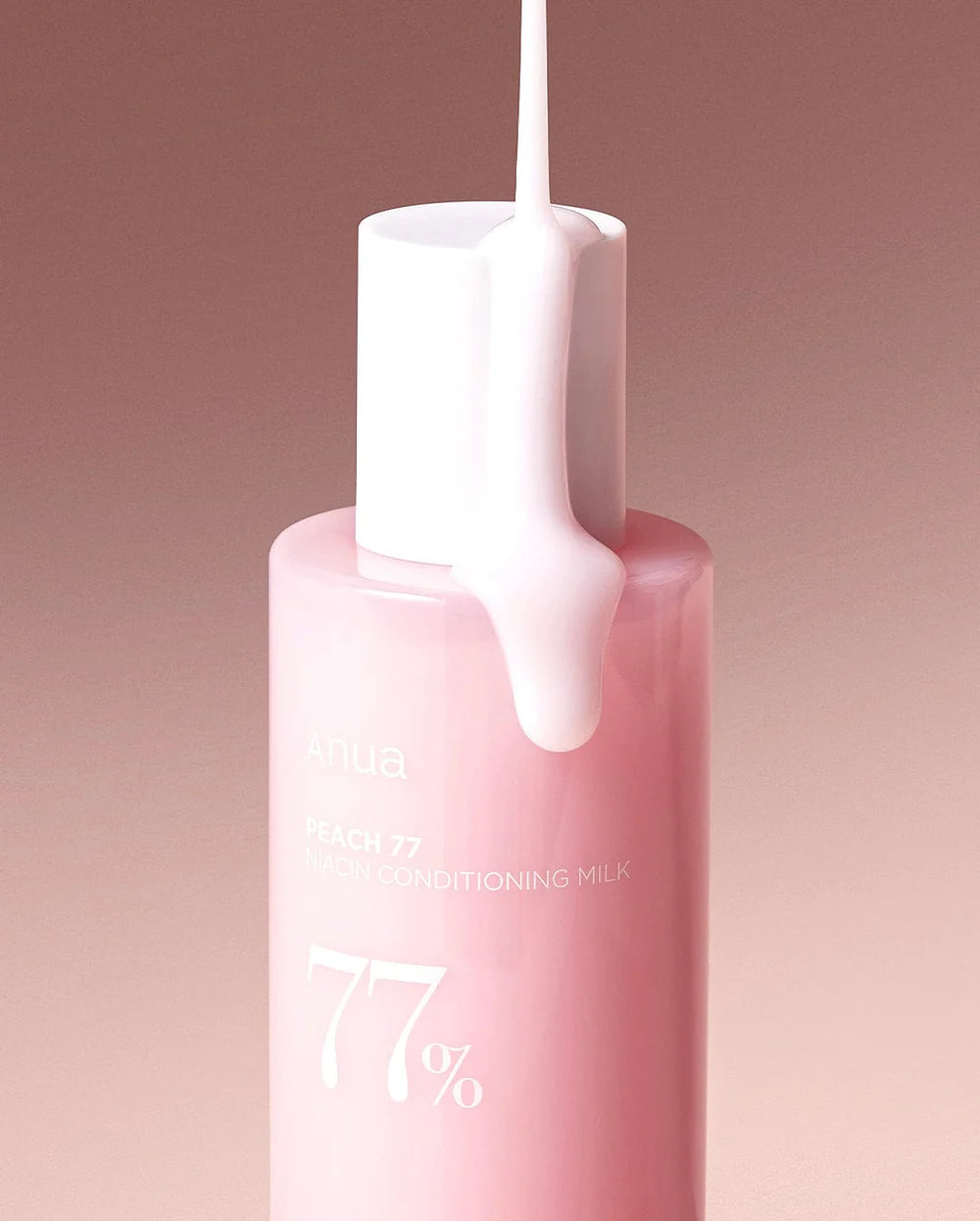 ANUA 77% OF PEACH EXTRACT  NIACIN CONNDITIONING MILK 150 ML-  TRIPLE HYALURONIC ACID RICH MOISTURE