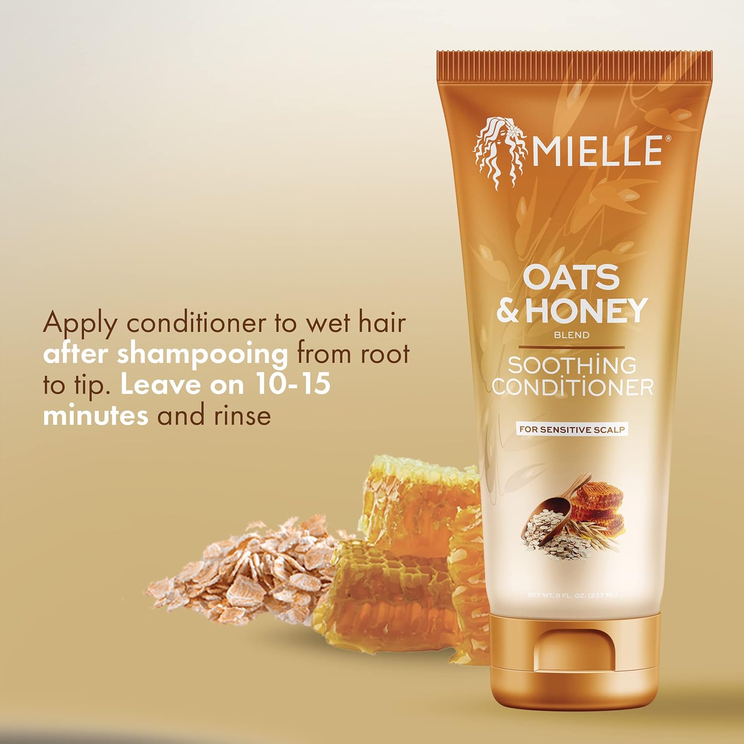 MIELLE OATS & HONEY SOOTHING CONDITIONER  FOR SENSITIVE SCALP 237 ML