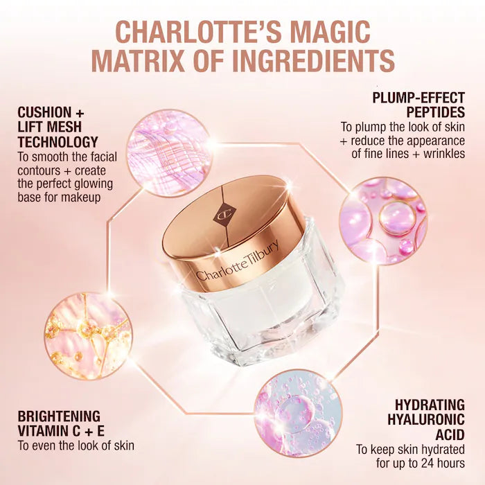 Charlotte Tilbury  Magic Cream Anti-Aging Moisturizer with Hyaluronic Acid-50ML