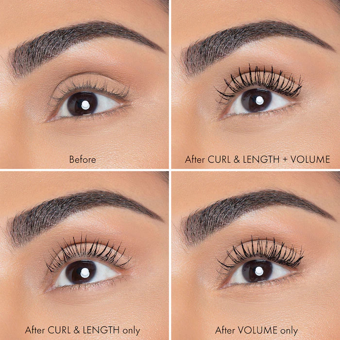HUDA BEAUTY  LEGIT LASHES 3.5Ml Double-Ended Volumizing and Lengthening Mascara EXTREME BLACK