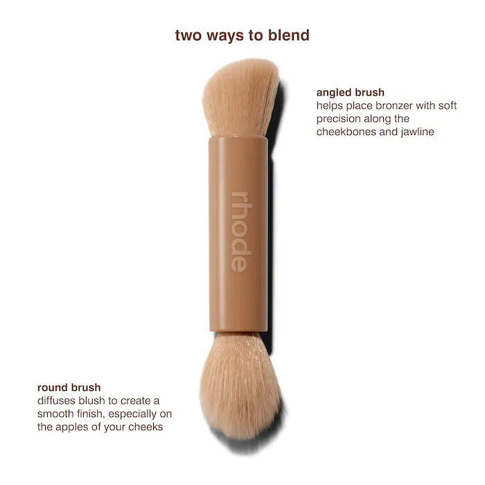 rhode 
Pocket Brush Double-Ended Makeup Brush