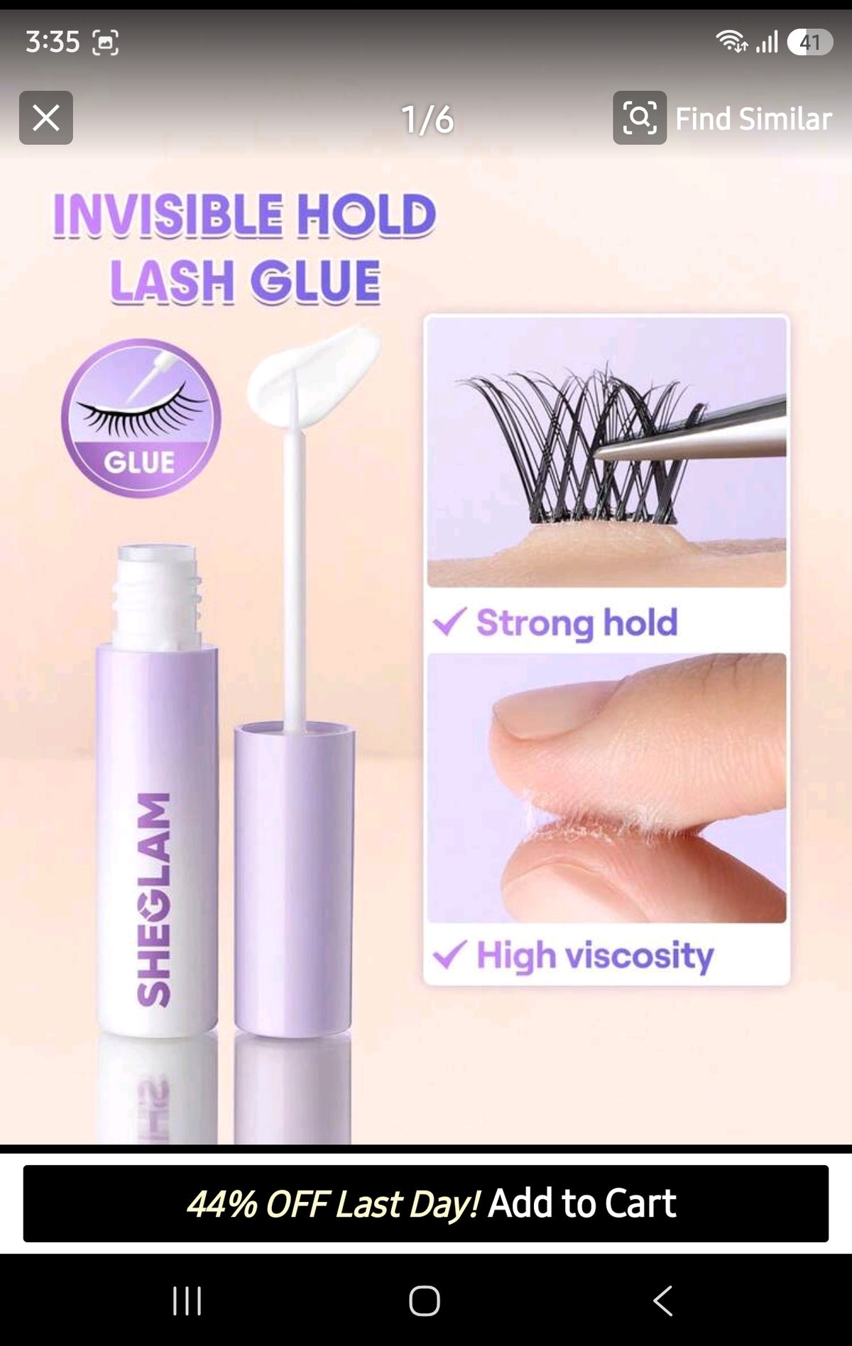 SHEGLAM Longwear Invisible Hold Lash Glue-Clear Brand Beauty Cosmetic Makeup For Women And Girls