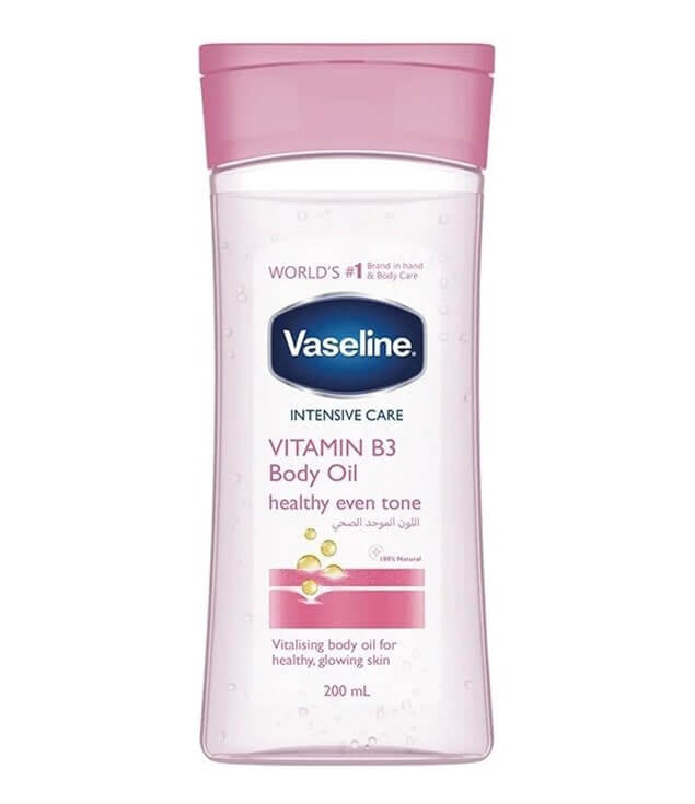 Vaseline Intensive Care Vitamin B3 Body Oil 200 ml – Healthy Even Tone Glow