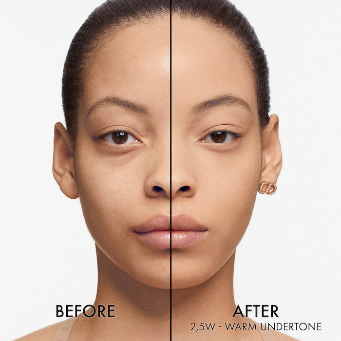 DIOR 
Forever Skin Wear Blurring Natural Matte Foundation - 24HR Ultra Wear Color: 2.5W Warm - fair skin with warm tones