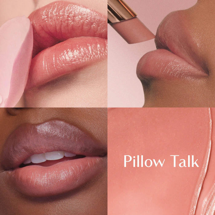 Charlotte Tilbury 
Pillow Talk Long Lasting Blush Balm Sheer Lip TINT Color: Pillow Talk - a sheer nude-pink tint