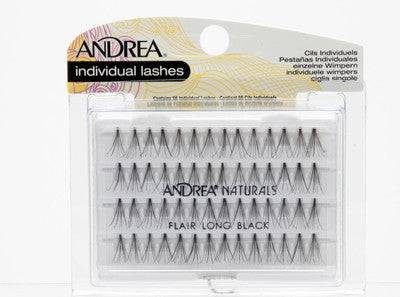 Andrea Permalash Individual Knot-Free Naturals Long - Black