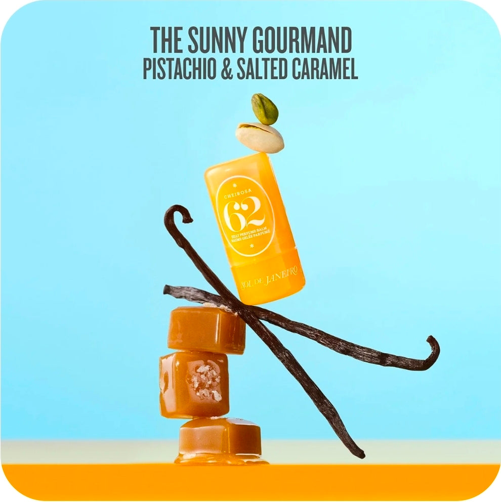 SOL DE JANEIRO PERFUME BALM 62 PISTACHIO & VANILLA STICK LASTS UP TO 10 HOURS