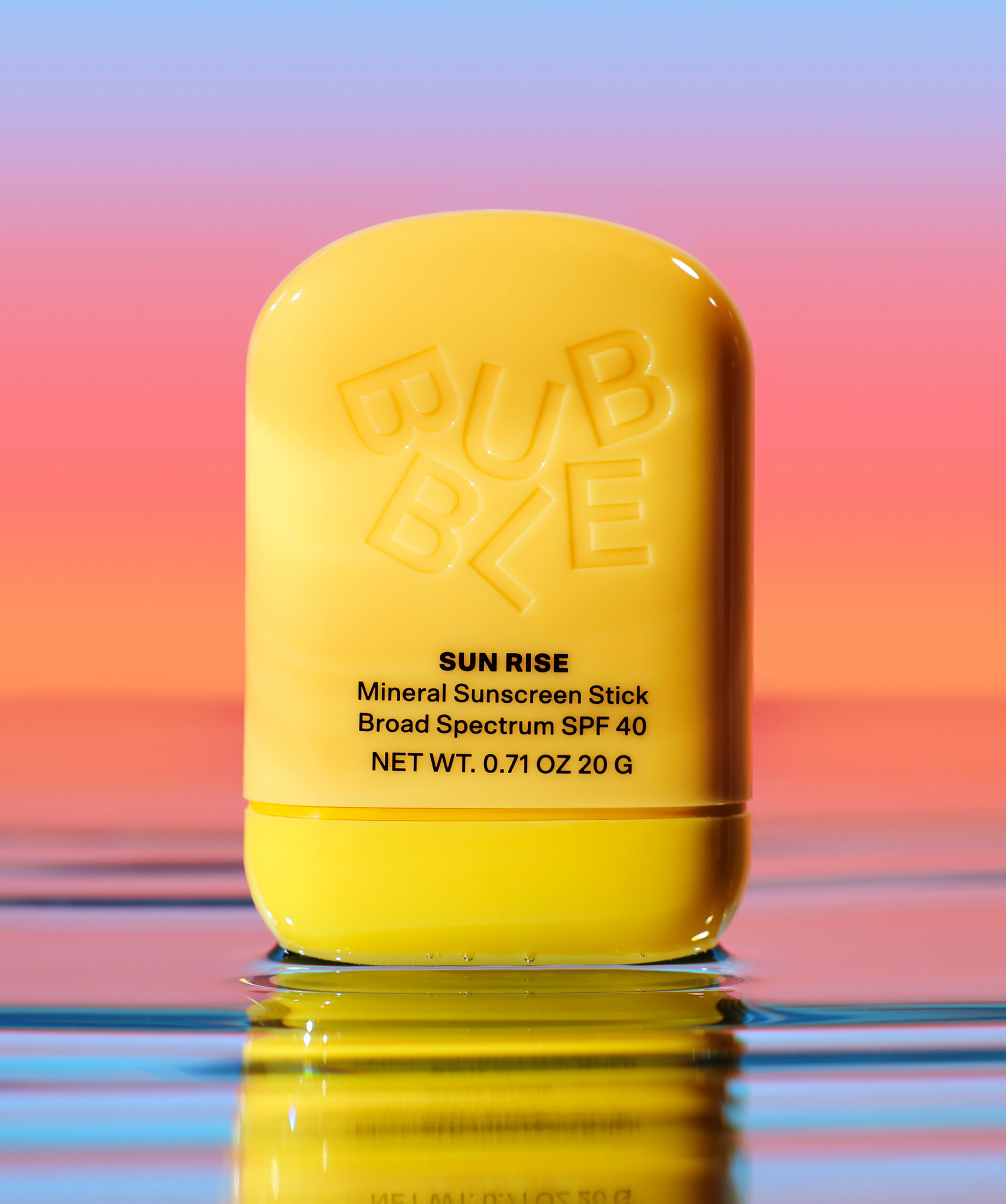 BUBBLE Sun Rise
Mineral Sunscreen Stick Broad Spectrum SPF 40