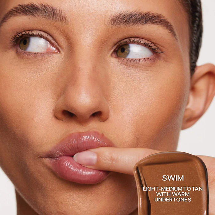 Saie 
Dew Bronze Soft-Focus Sculpting Liquid BronzerColor: Color: Swim - light - medium to tan with warm undertones