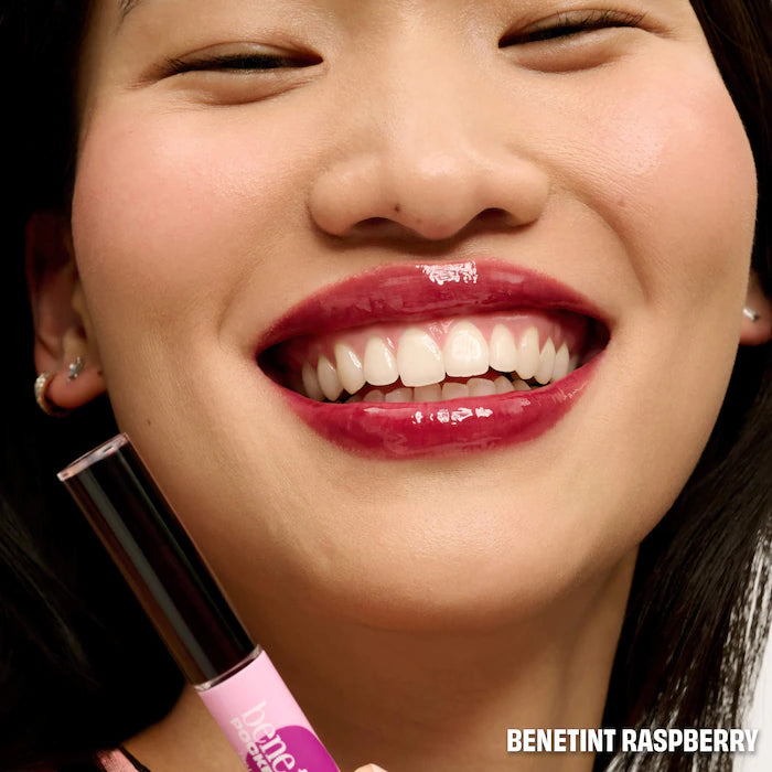 Benefit Cosmetics 
Benetint Pocket Pal Dual-Ended Longwear Lip Stain & Gloss Color: Raspberry - raspberry-tinted lip stain & clear gloss