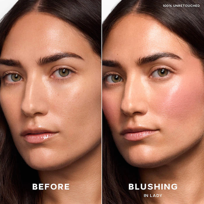 Saie 
Mini Dew Blush Liquid Cream Blush.                Color: Lady - Nude Mauve