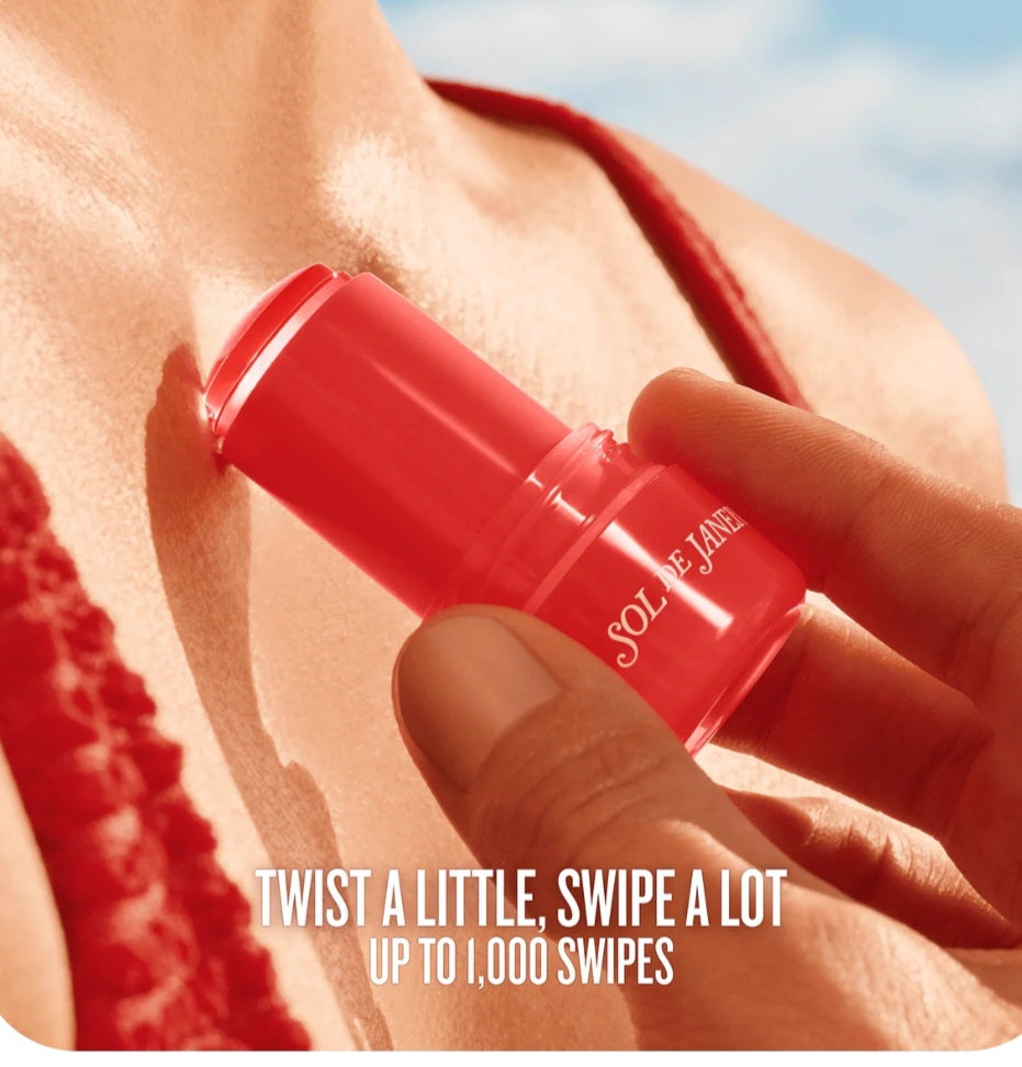 SOL DE JANEIRO PERFUME BALM 40 BLACK AMBER PLUM & VANILLA WOODS FLORAL STICK LASTS UP TO 10 HOURS