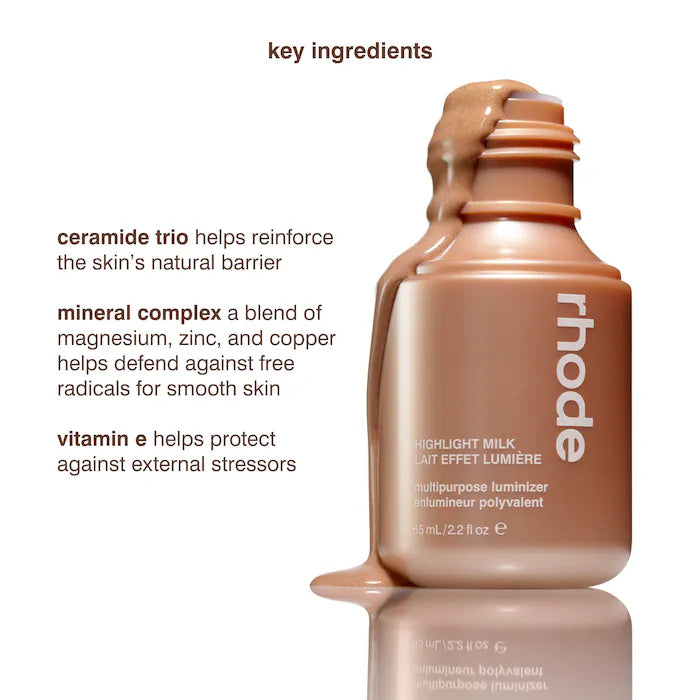 rhode 
Highlight Milk Multipurpose Luminizer Color: 03 - pearly warm bronze