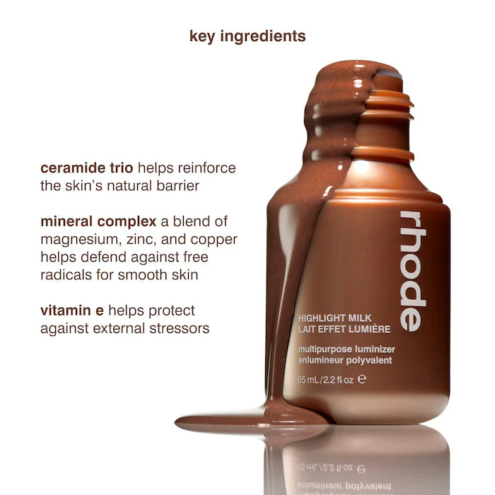 rhode 
Highlight Milk Multipurpose Luminizer Color: 04 - pearly rich bronze