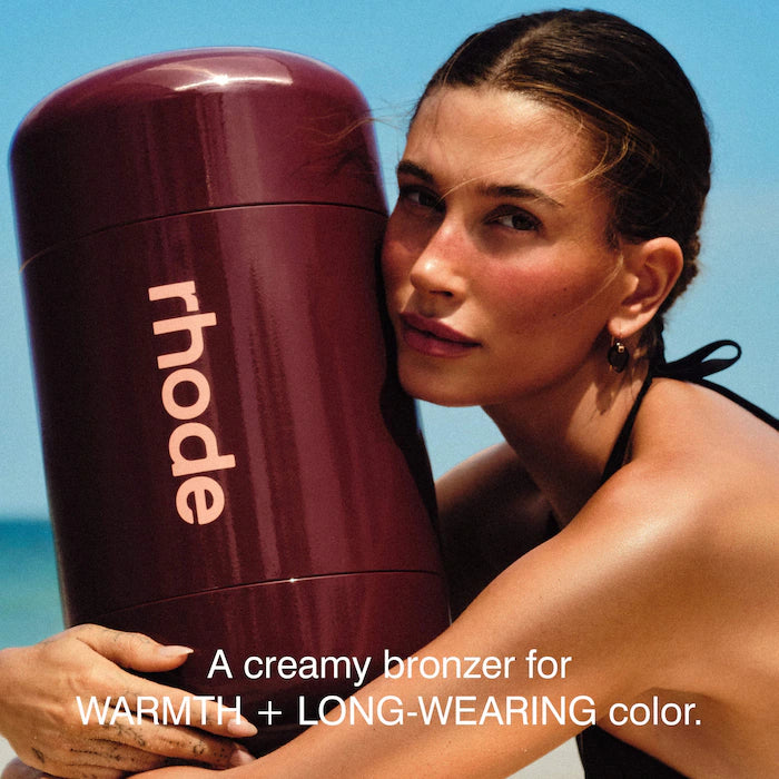 rhode 
Pocket Bronze Long-Wearing Cream Bronzer Color: pebble - fair to light with a neutral rosy undertone