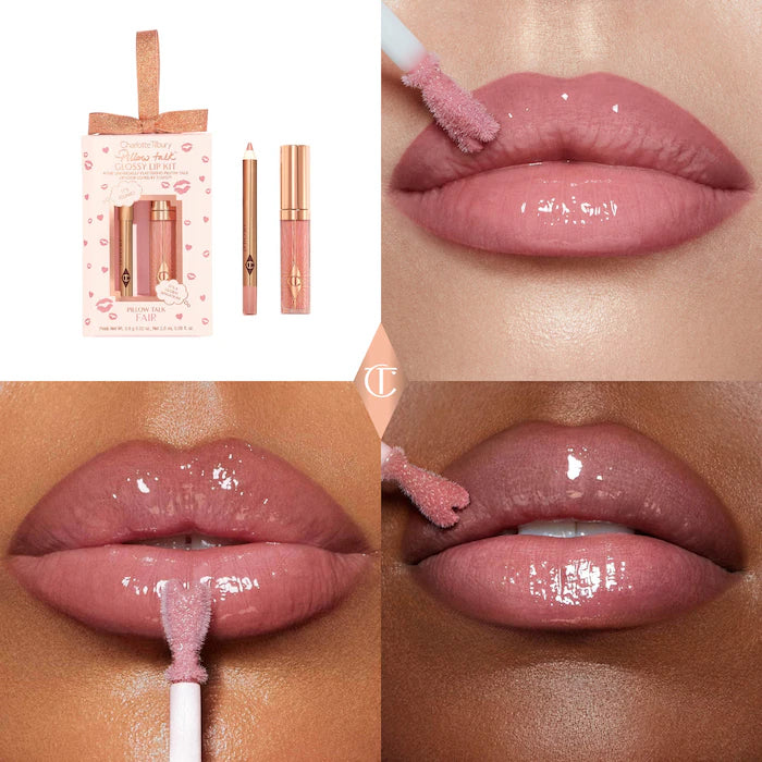 Charlotte Tilbury 
Mini Pillow Talk Glossy Lip Duos COLOR PILLOW TALK FAIR