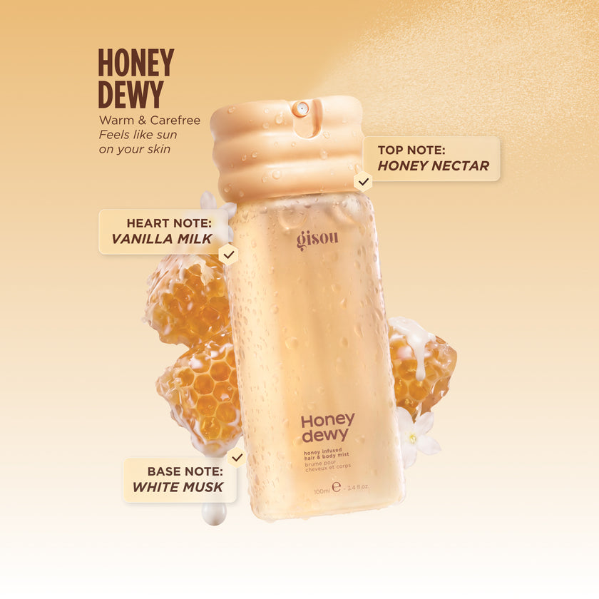 GISOU Honey Infused Hair & Body Mist-Honey Dewy 100mL