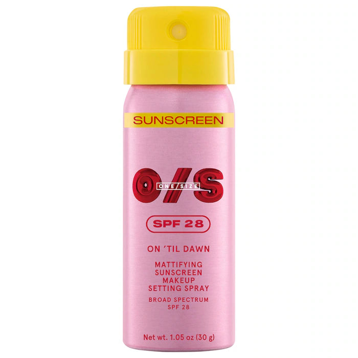 ONE/SIZE by Patrick Starrr 
Mini On 'Til Dawn Mattifying Sunscreen Makeup Setting Spray SPF 28 -30mL