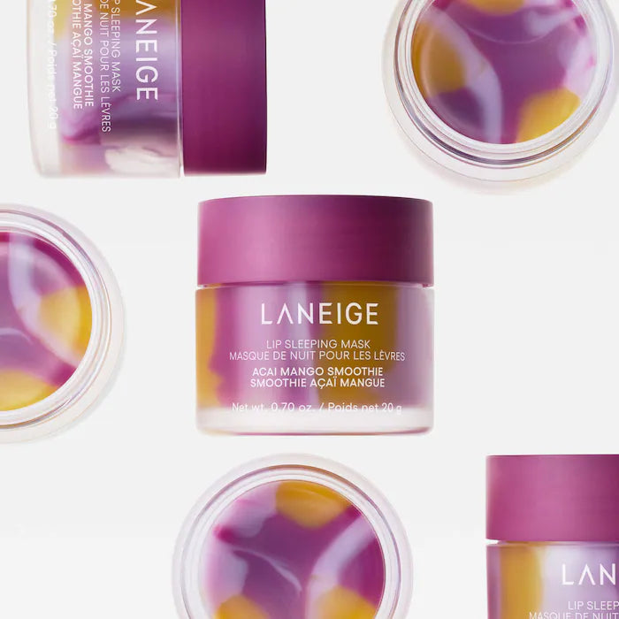 LANEIGE 
Lip Sleeping Mask – Intense Hydration Lip Treatment with Vitamin CColor: Acai Mango Smoothie - Juicy and tart