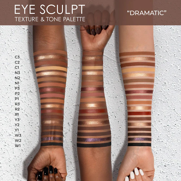 NATASHA DENONA 
Eye Sculpt Texture & Tone Eyeshadow Palette-Color: Dramatic